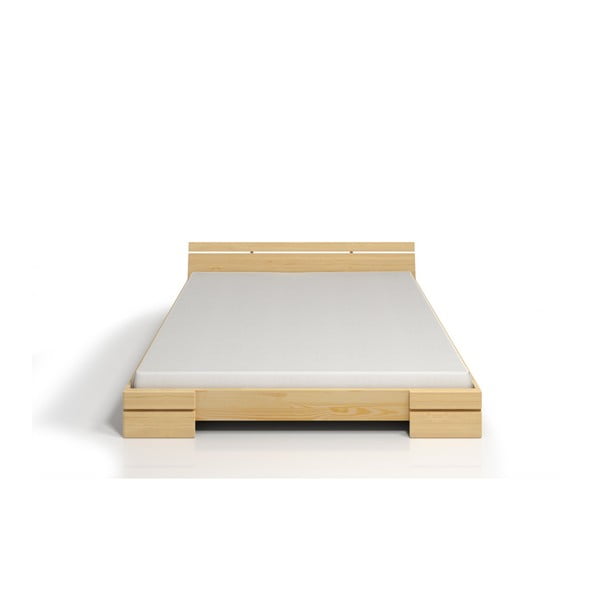 Dvoulůžková postel z borovicového dřeva SKANDICA Sparta, 140 x 200 cm-image-1