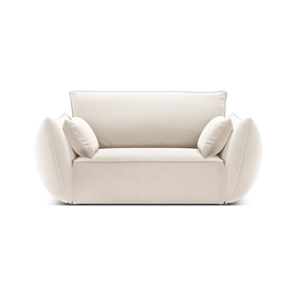 Beež sametist tugitool Vanda - Mazzini Sofas