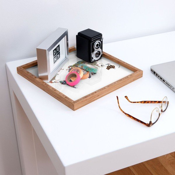 Puidust dekoratiivne serveerimistaldrik Kaart, 40 x 40 cm - Unknown-image-1