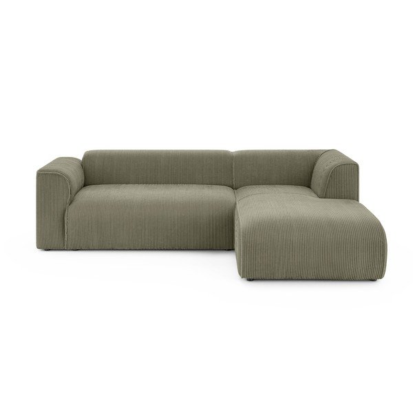 Roheline velvetist nurgadiivan (parem nurk) Merid - Ropez