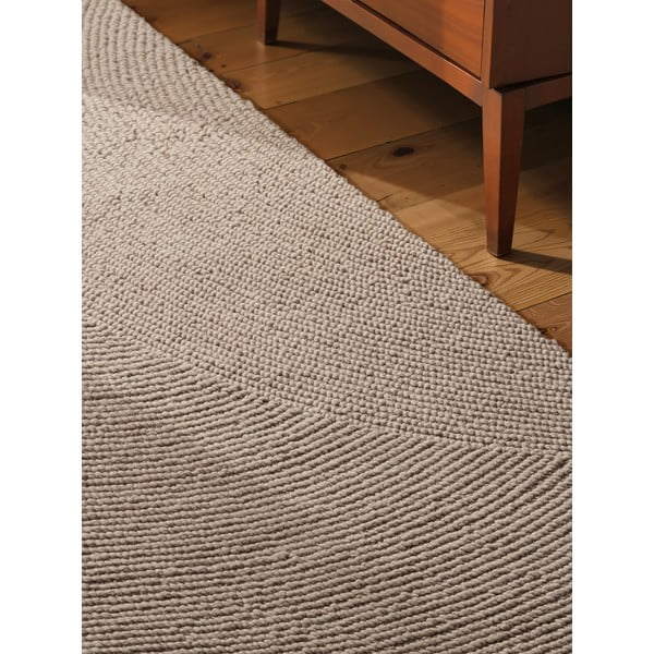 Beež käsitsi kootud villane vaip 80x200 cm Eleni Light Beige - Hanse Home-image-3