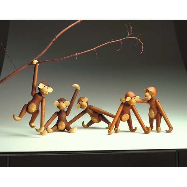 Täispuidust kuju Monkey - Kay Bojesen Denmark-image-1