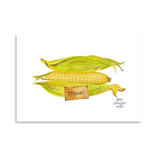 Autorský plakát Corn, 30x42 cm