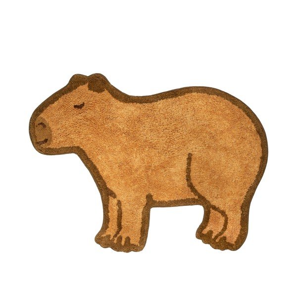 Pruun puuvillane lastevaip 52x68 cm Capybara - Sass & Belle