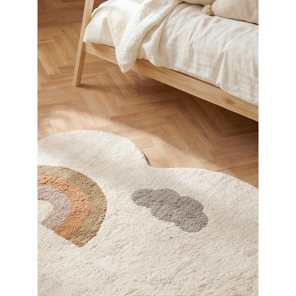 Kreemikas pestav/käsitsi kootud puuvillane lastevaip 140x200 cm Snuggle Willy - Hanse Home-image-3