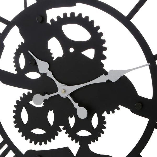 Nástěnné železné hodiny Black Iron-image-1