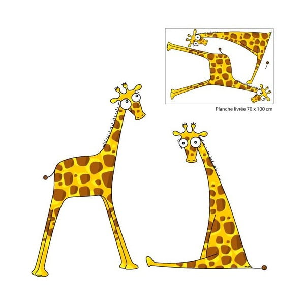 Samolepka Giraffe baby boys