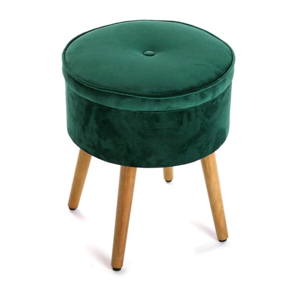 Zelená stolička s úložným prostorem Versa Mosa