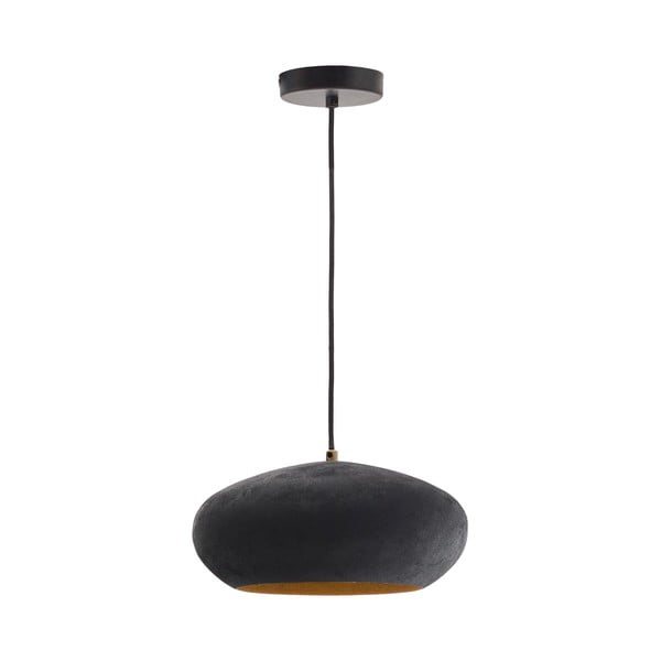 Must rippvalgusti metallist varjuga ø 30 cm Inda - Kave Home