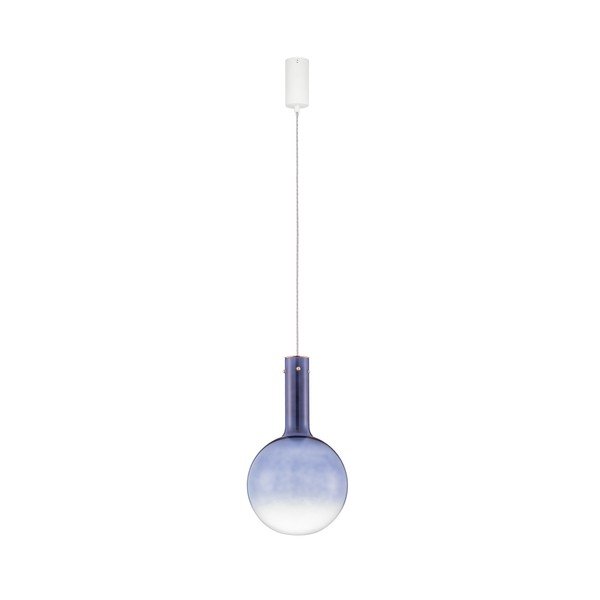 Sinisest klaasist hämardatav LED-rippvalgusti ø 25 cm Nostos - Nova Luce