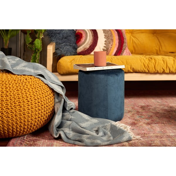 Roosa sametist puff Ejby - Bonami Essentials-image-2