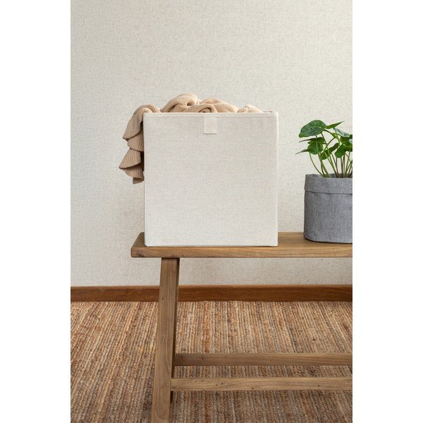 Beež tekstiilist hoiukast 32x31,5x31,5 cm Soft Storage Cube - Bigso-image-3