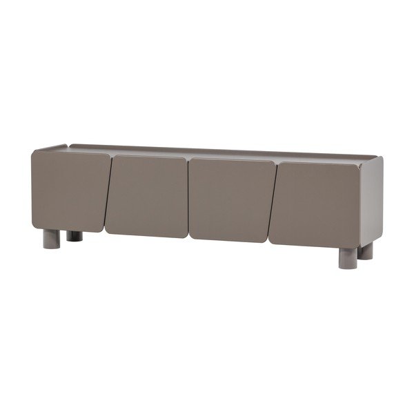 Pruun männipuidust TV-alus 200x58x45 cm Root - WOOOD