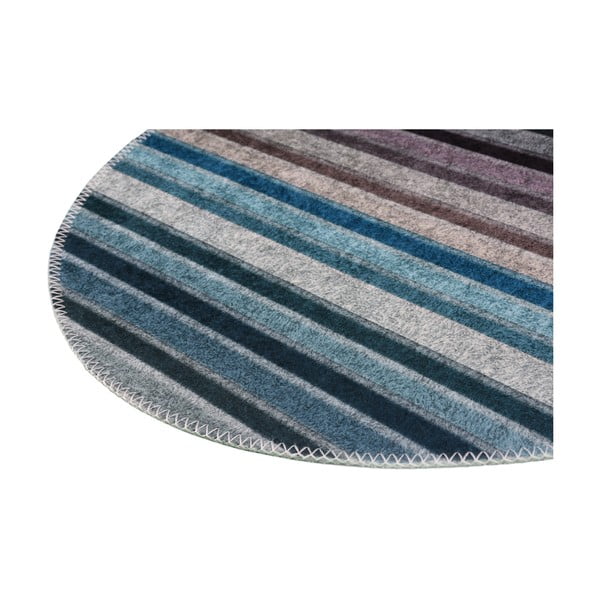 Sinihall, pestav ümmargune vaip ø 80 cm - Vitaus-image-2