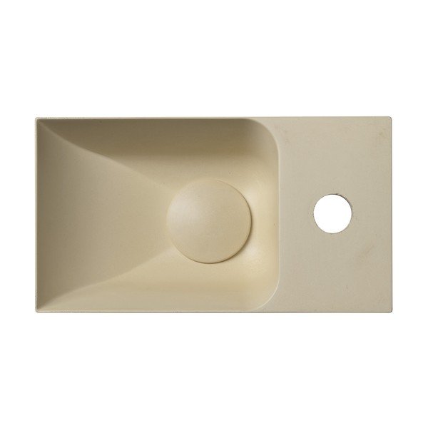 Kreem betoon väike vannitoa valamu  31x17 cm Piccolino – Sapho-image-2