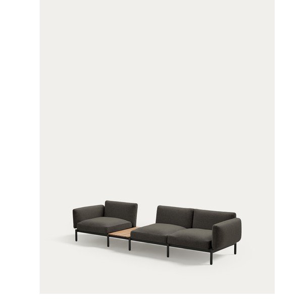 Tumehall polsterdatud aiadiivan Sorells - Kave Home-image-4