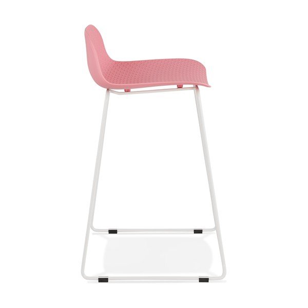 Růžová barová židle Kokoon Slade Mini, výška sedu 66 cm-image-2