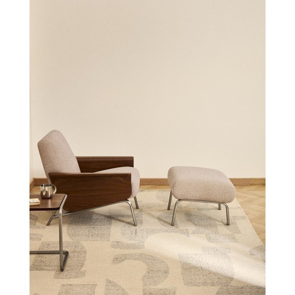 Helepruun šenillist jalatugi Amsen - Kave Home-image-1