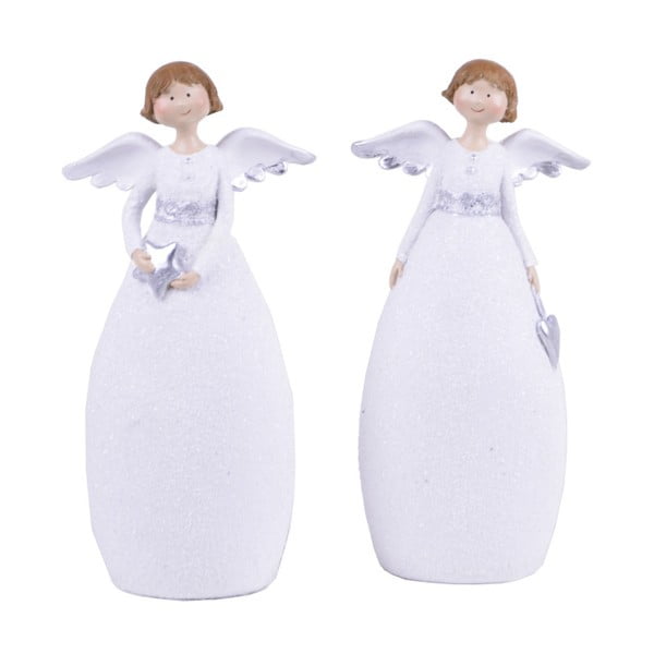 Sada 2 andělíčků v dlouhých šatech Ego dekor, výška 16 cm