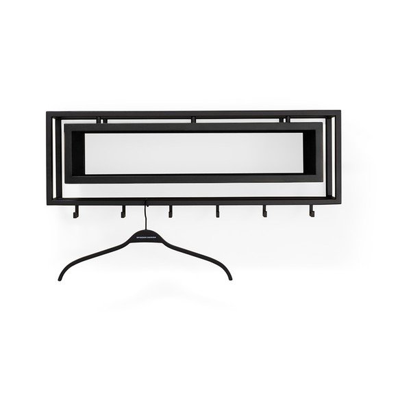Mustast tammest seinariiul riiuliga 78 cm School - Spinder Design-image-2