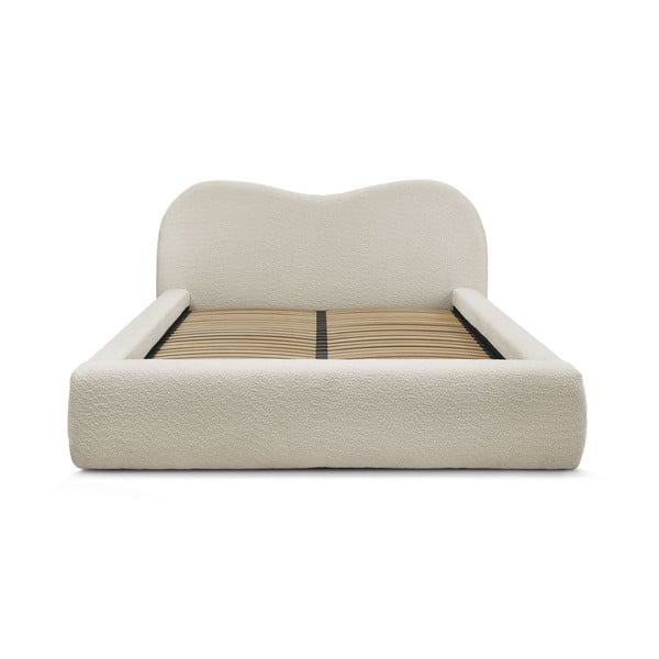 Beež polsterdatud kaheinimesevoodi koos panipaigaga 160x200 cm Orlane - Bobochic Paris-image-4