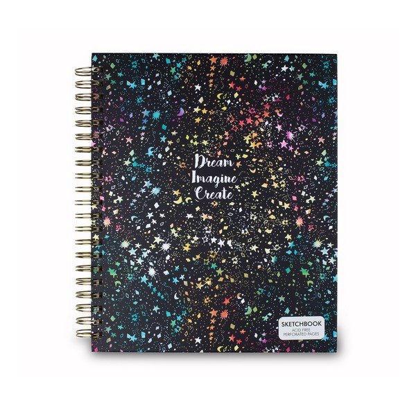 Černý zápisník Tri-Coastal Design Dreams, 96 stránek