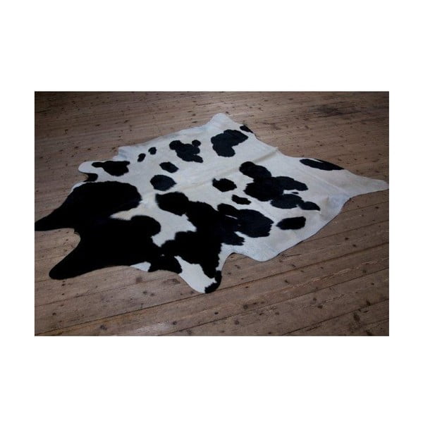 Kožešina z argentiské krávy Black White, 360x160 cm