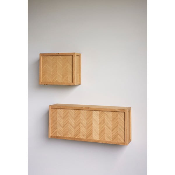 Tammepuidust hingedega kingahoidja Herringbone - Hübsch-image-2