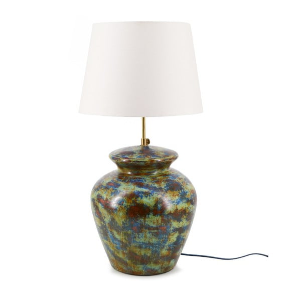 Zelená terakotová stolní lampa Moycor Cooper, 65 cm