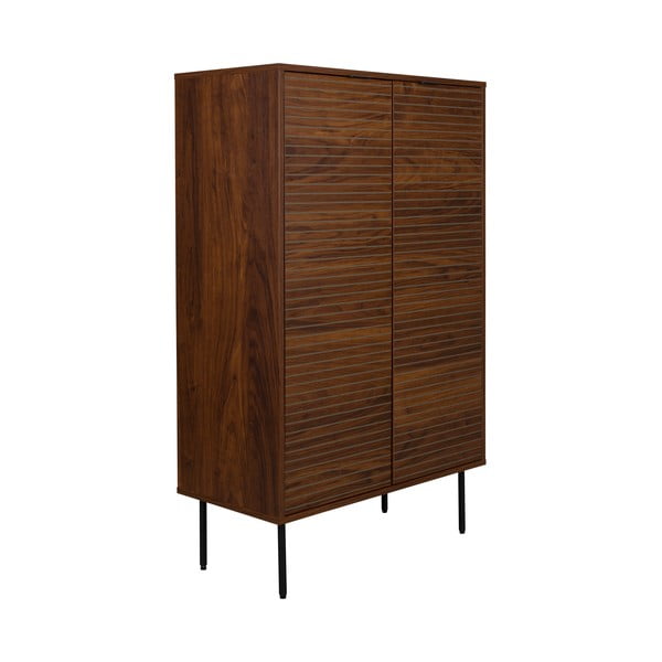 Pruun pähklipuidu spoonist kapp 80x130x40 cm Stripes - White Label-image-2