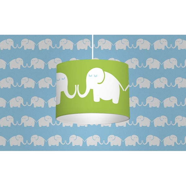 Svítidlo Elephants, zelené