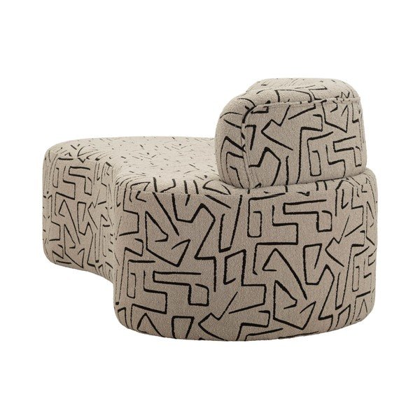 Bouclé kangast beež diivan 176 cm Nairobi - Mauro Ferretti-image-3