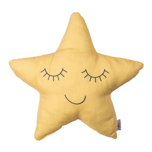 Kollane beebipadi puuvillase Mike & Co. NEW YORK Pillow Toy Star, 35 x 35 cm - Mike & Co. NEW YORK