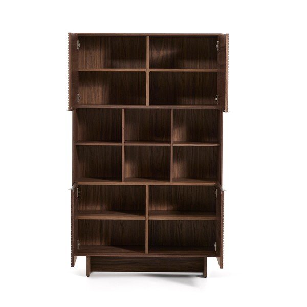 Tumepruun kapp 100x163x40 cm Norlen - Kave Home-image-2