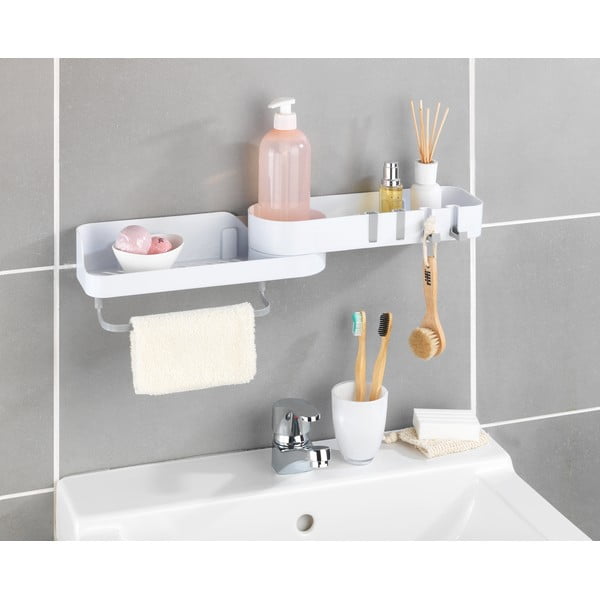 Valge nurgas isekandev vannitoa riiul - Maximex-image-1