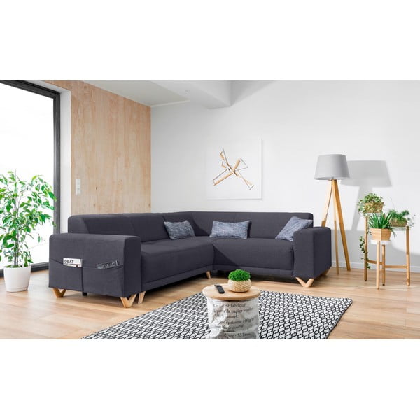 Tumehall (antratsiit) lahtikäiv/panipaigaga nurgadiivan (parem nurk/L-kujuline) Classy Sophie – Miuform-image-3