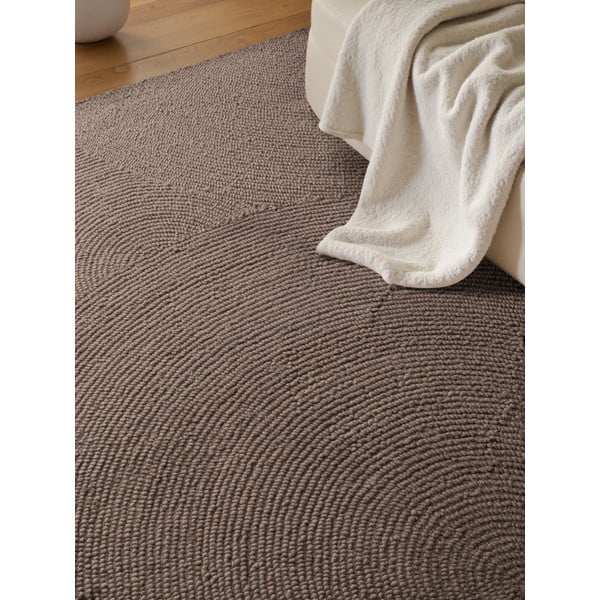 Taupe käsitsi kootud villane vaip 80x150 cm Eleni Taupe - Hanse Home-image-3