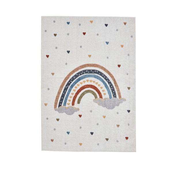 Kreem lastevaip 80x150 cm Vida Rainbow - Think Rugs