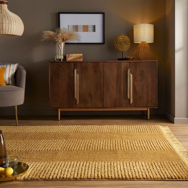 Kollane vaip , 120 x 170 cm Kara - Flair Rugs-image-4
