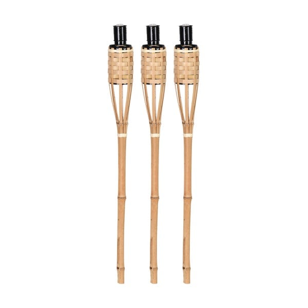 Komplekt 3 bambusest tõrvikut, kõrgus 62,6 cm - Esschert Design-image-1