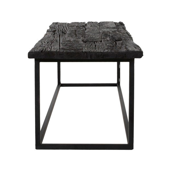Konferenční stolek s deskou z exotického dřeva Canett Hayes Groe, délka 130 cm-image-1