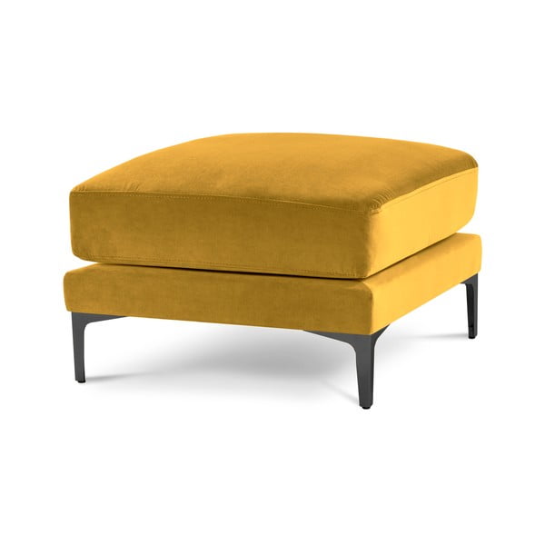 Kollane sametist jalatool Harmony – Kooko Home-image-2