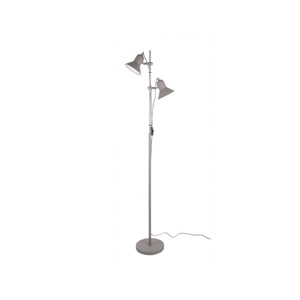 Světle šedá stojací lampa Leitmotiv Slender, výška 153 cm-image-1