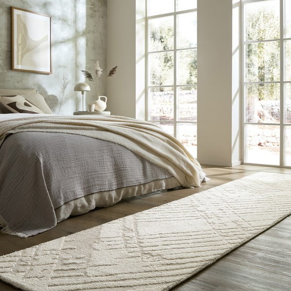 Kreem vaip 80x300 cm Remy - Flair Rugs-image-1