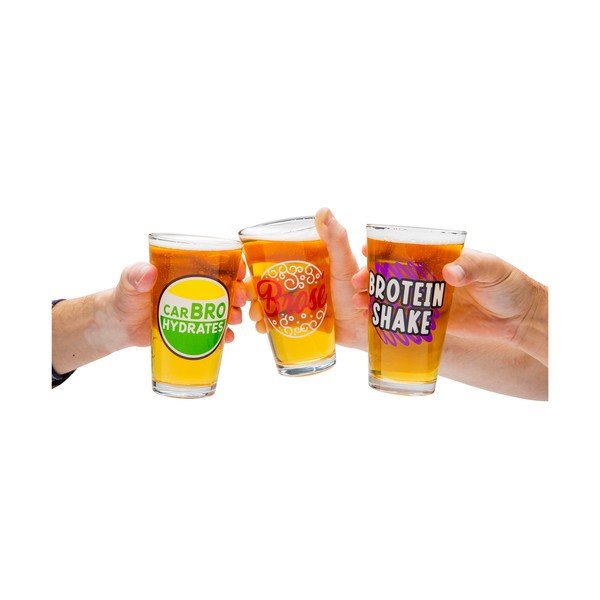 3 klaasi komplekt, 470 ml Beer Bros - Big Mouth Inc.