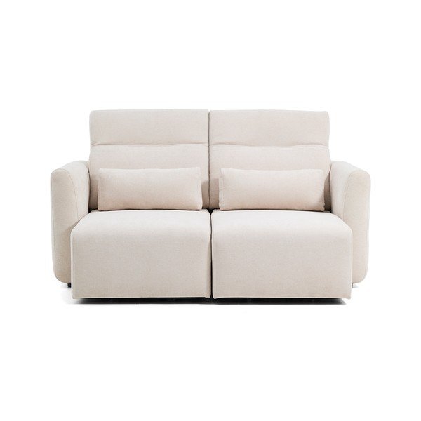 Beež šenillist diivanvoodi 180 cm Lares - Kave Home-image-2