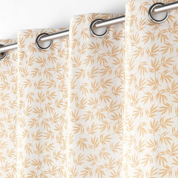 Kollane-valge kardin 140x240 cm Maddy - douceur d'intérieur-image-1