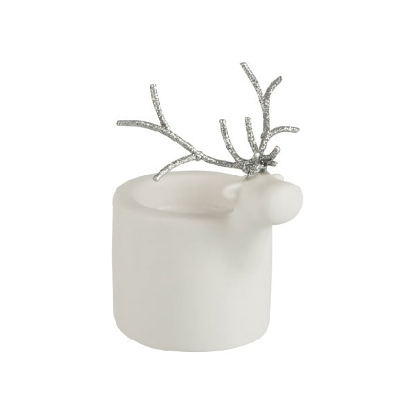 Dekorativní porcelánový svícen J-Line Reindeer Xmas