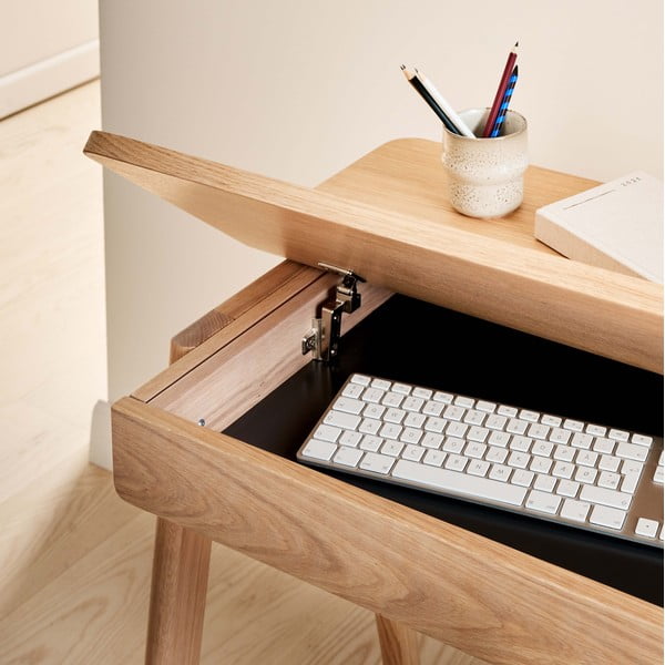 Töölaud tammeplaadiga 110x55,5 cm Home - Hammel Furniture-image-4