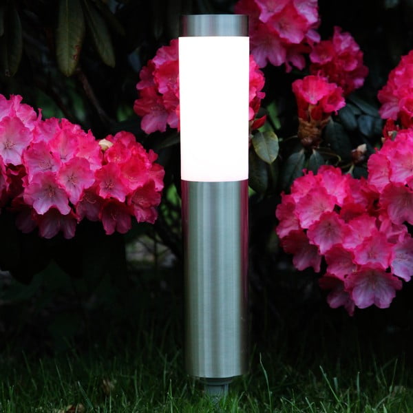 Hõbedane päikesepaneel LED aialamp, kõrgus 40 cm Cordoba - Star Trading